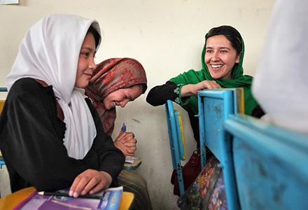Schoolgirls in Afghanistan