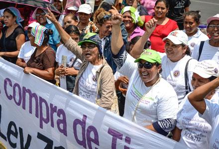 Movilización social Oxfam en Nicaragua. Foto: Oxfam