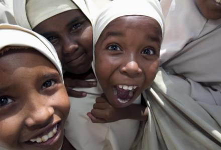 Primary school students in Galkayo. Photo credit: Petterik Wiggers.